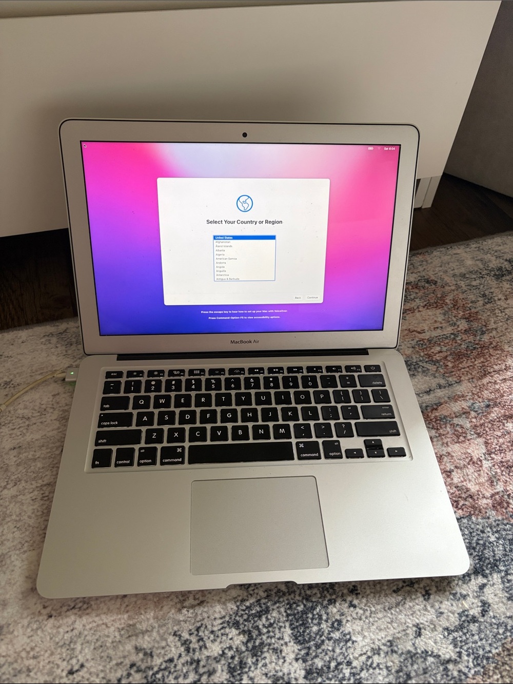 Apple MacBook Air Silver with Black Keyboard 2017